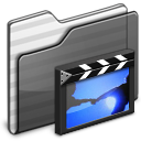 Movies Folder Black Icon